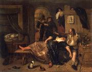 The Drunken couple. Jan Steen